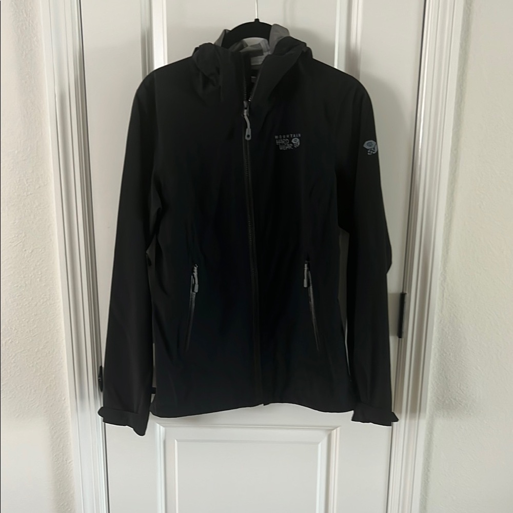 Mountain Hardwear Black Hooded Threshold Jacket - size extra small